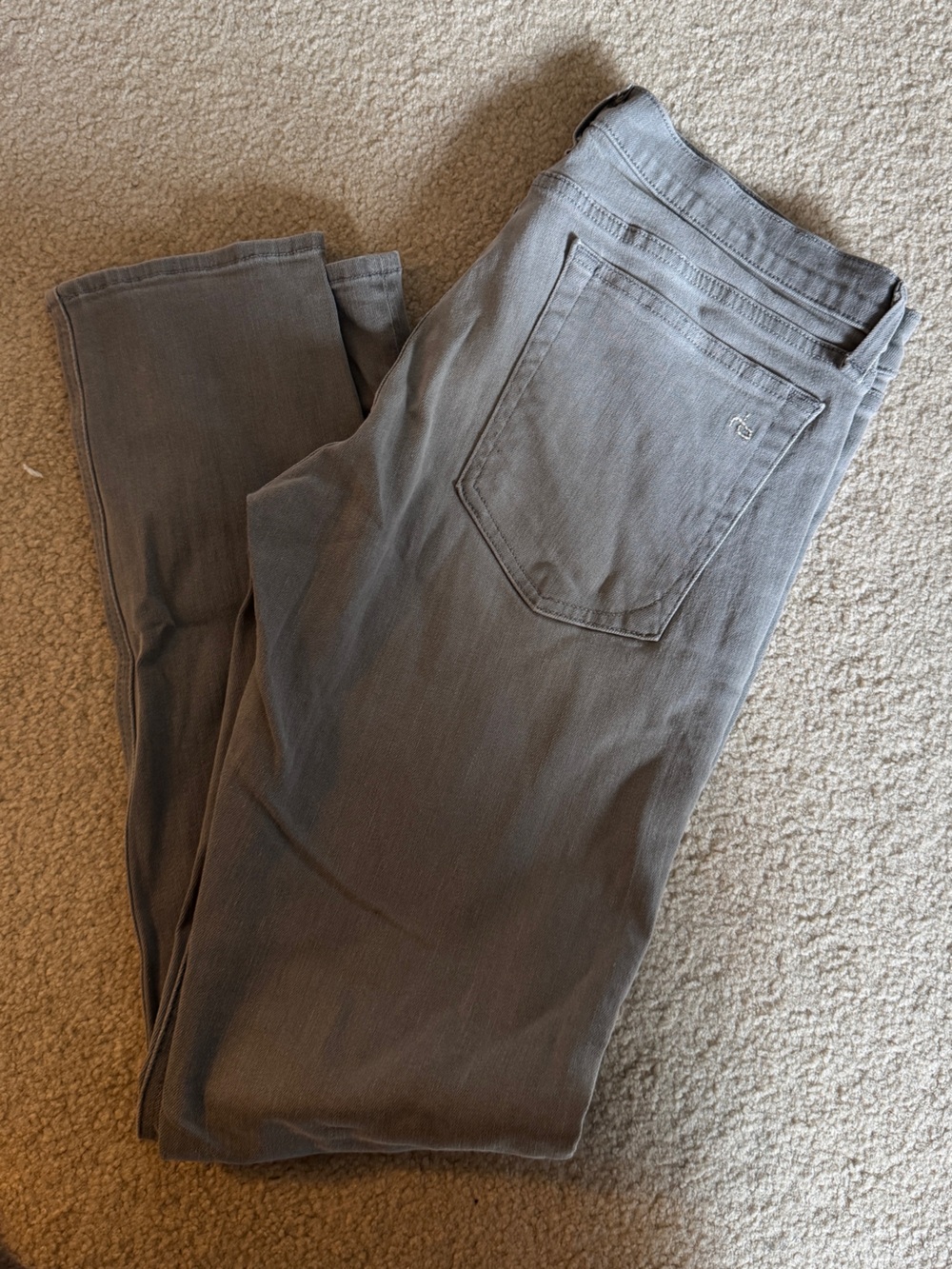 rag & bone women’s Straight Jeans in Gray